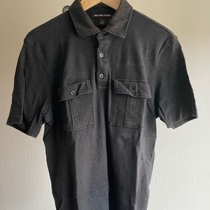 Men's Michael Kors Double-pocket Polo, Size M (sun faded)